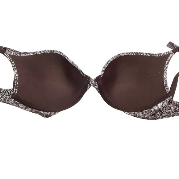 Victoria's Secret 34DD Perfect One Padded Bra Underwire Snakeskin Adjustable - Picture 9 of 13